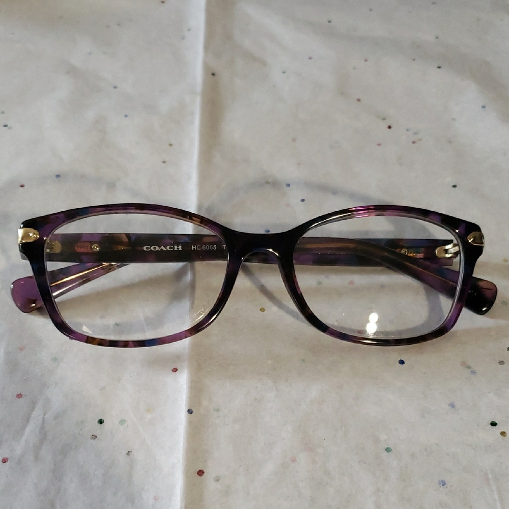 Coach Purple Rectangular Glasses - image 2
